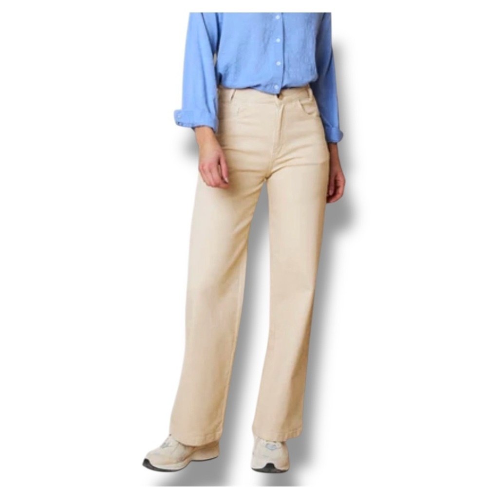 Indi & Cold Cream Wide Leg Pants